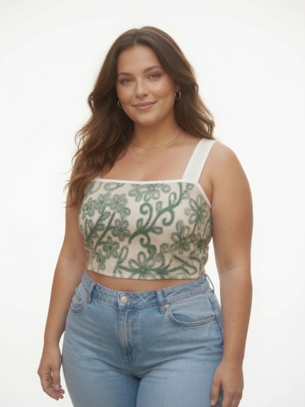 NWT Anthroplogie Celandine Knit Square Crop Tank Top